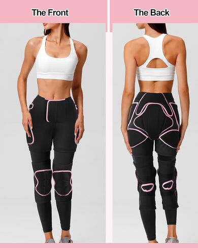Eurzom 3 Pcs Snowboard Protective Gear Set for Women Impact-Resistant Hip Butt Padded Shorts and 2 Knee Pads for Snowboarding, Skiing, Skating, and Outdoor Winter Sports in Saudi Arabia