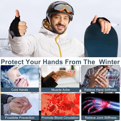 Heated Gloves for Women,Portable Heating Gloves with Digital Display,Rechargeable Heated Gloves in Saudi Arabia
