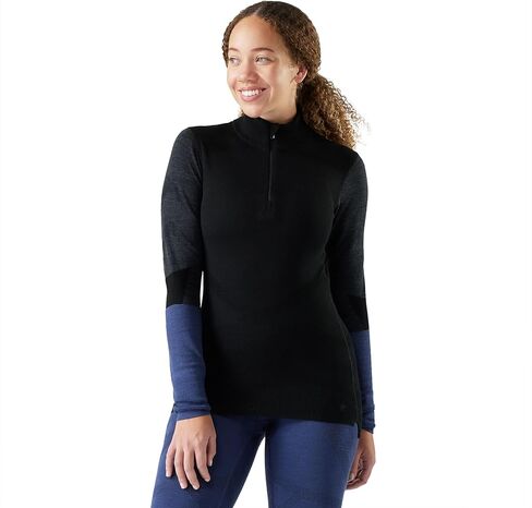 Smartwool Women's Intraknit Thermal Merino Base Layer Colorblock 1/4 Zip in Saudi Arabia