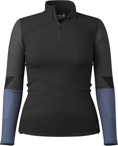 Smartwool Women's Intraknit Thermal Merino Base Layer Colorblock 1/4 Zip in Saudi Arabia