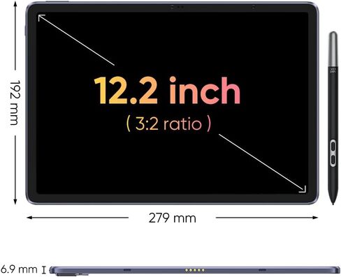Magic Drawing Pad 12.2 Inch Standalone Drawing Tablet No Computer Needed with 16384 Pressure Levels & XPPen Two-Finger Artist Glove with Cute Cat Print, Suitable for Right and Left Hand in Saudi Arabia