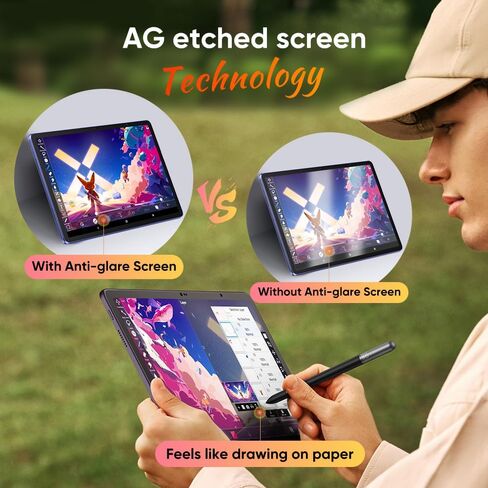 Magic Drawing Pad 12.2 Inch Standalone Drawing Tablet No Computer Needed with 16384 Pressure Levels & XPPen Two-Finger Artist Glove with Cute Cat Print, Suitable for Right and Left Hand in Saudi Arabia