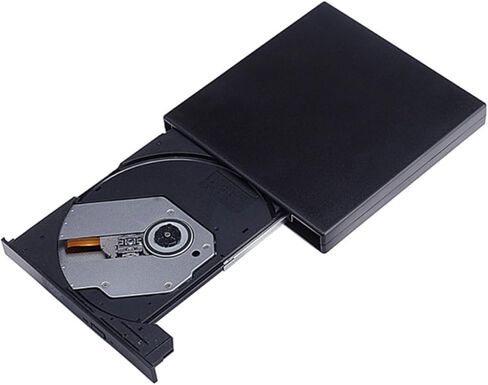 محرك أقراص خارجي للكمبيوتر المحمول، محرك أقراص DVD USB، ناسخ أقراص مضغوطة، قارئ أقراص DVD، أداة إعادة كتابة Dl Cd-rw، خفيف الوزن، محمول، لا يتطلب مصدر طاقة خارجي، Se Me Win in Kuwait