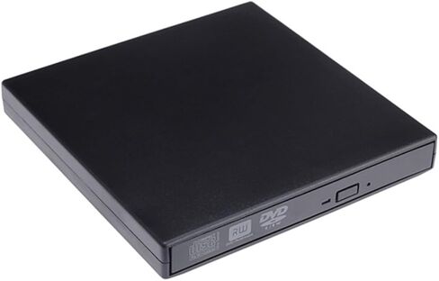 محرك أقراص خارجي للكمبيوتر المحمول، محرك أقراص DVD USB، ناسخ أقراص مضغوطة، قارئ أقراص DVD، أداة إعادة كتابة Dl Cd-rw، خفيف الوزن، محمول، لا يتطلب مصدر طاقة خارجي، Se Me Win in Kuwait