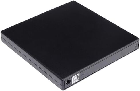 NUOBESTY USB 2.0 محرك أقراص DVD خارجي، ناسخ أقراص مضغوطة لأجهزة الكمبيوتر المحمول، قارئ أقراص مضغوطة محمول رفيع للغاية، متوافق مع سطح المكتب والكمبيوتر المحمول (أسود) in Kuwait