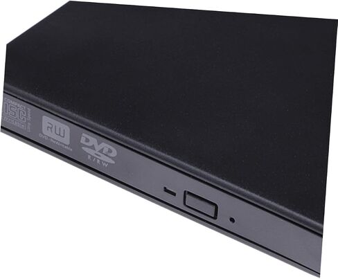 NUOBESTY USB 2.0 محرك أقراص DVD خارجي، ناسخ أقراص مضغوطة لأجهزة الكمبيوتر المحمول، قارئ أقراص مضغوطة محمول رفيع للغاية، متوافق مع سطح المكتب والكمبيوتر المحمول (أسود) in Kuwait