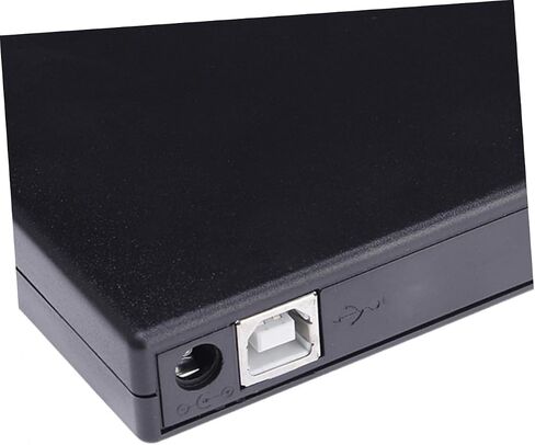 محرك أقراص DVD خارجي من NUOBESTY USB 2.0 لأجهزة الكمبيوتر المحمول، قارئ أقراص مضغوطة محمول، إعادة كتابة، تصميم أسود نحيف متوافق مع المنزل والسفر in Kuwait