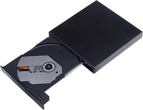 STOBOK USB External Cd Burner and DVD Cd Reader for Laptop Portable Black Optical Drive Compatible Easy to Use Stable Data Transfer in Saudi Arabia