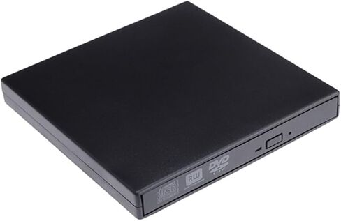 STOBOK USB External Cd Burner and DVD Cd Reader for Laptop Portable Black Optical Drive Compatible Easy to Use Stable Data Transfer in Saudi Arabia