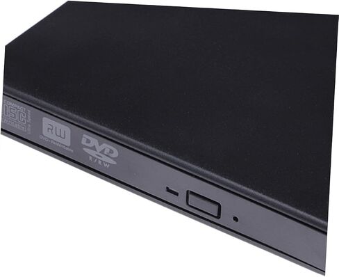 USB External CD Burner and DVD Rewriter Drive for Laptop Lightweight Portable Design Compatible with Windows and Black in Saudi Arabia