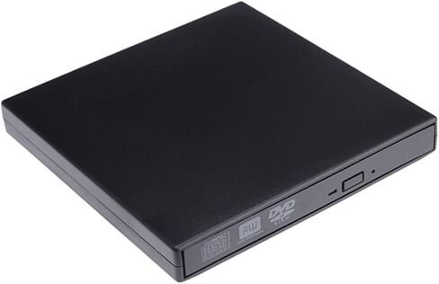 USB External CD Burner and DVD Rewriter Drive for Laptop Lightweight Portable Design Compatible with Windows and Black in Saudi Arabia