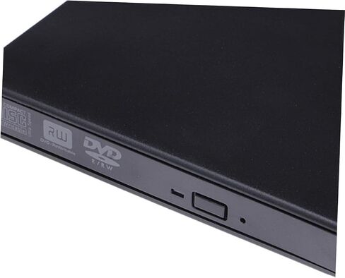 USB 2.0 External CD DVD Burner Drive for Laptop Black Portable CD Reader Rewriter Slim Design High-Speed Data Transfer in Saudi Arabia