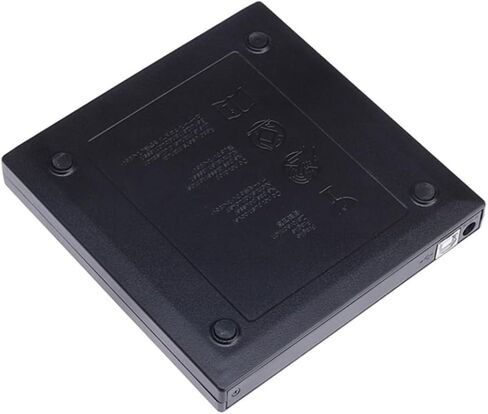 USB 2.0 External CD DVD Burner Drive for Laptop Black Portable CD Reader Rewriter Slim Design High-Speed Data Transfer in Saudi Arabia
