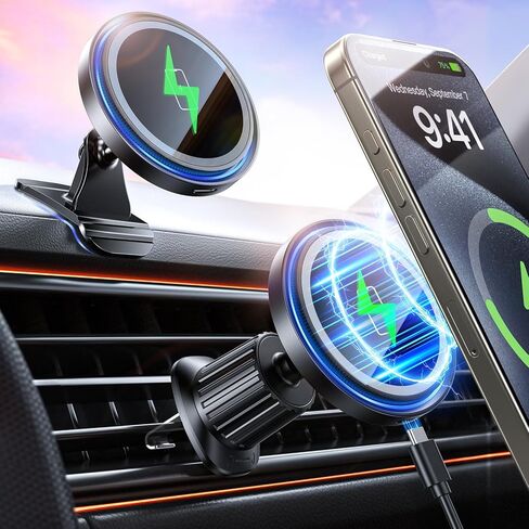 2 Packs Sunglasses Holders for Car Visor - Magnetic Leather Sunglasses Holder and Ticket Card Clip for Car - Car Visor Accessories Adjustable Tightness Suitable for Different Size Eyeglasses (Black) in Saudi Arabia