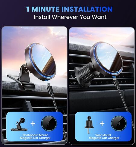 2 Packs Sunglasses Holders for Car Visor - Magnetic Leather Sunglasses Holder and Ticket Card Clip for Car - Car Visor Accessories Adjustable Tightness Suitable for Different Size Eyeglasses (Black) in Saudi Arabia