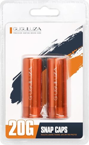 GUGULUZA قبعات المفاجئة الألومنيوم للبنادق، 12G / 20-قياس، 4-حزمة جولات الذخيرة الدمية بندقية للتدريب على التدريب، قابلة لإعادة الاستخدام وآمنة للتحميل in Kuwait
