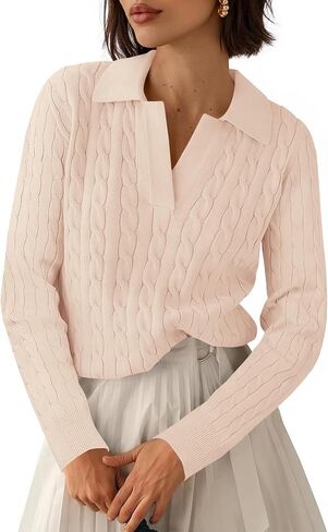 BTFBM Women's Oversized Sweaters Fall Fashion Clothes 2025 Trendy Knit Pullover Casual Long Sleeve V Neck Sweater Jumper Tops in Saudi Arabia