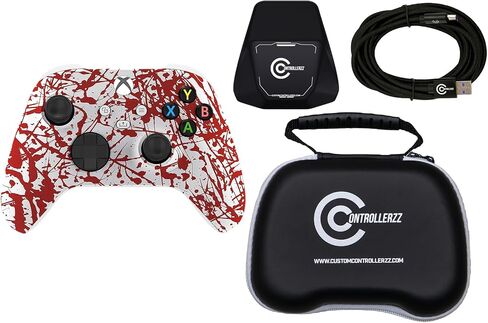 Custom Controllerzz Controller Bundle – Includes Custom Wireless Controller for Xbox Series X/S, Xbox One, PC & Braided USB-C Cable, Controller Stand, & Universal Protective Case in Saudi Arabia