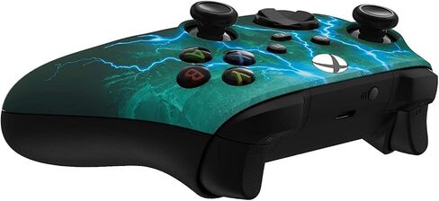 حزمة وحدة تحكم Custom Controllerzz - تتضمن وحدة تحكم لاسلكية مخصصة لأجهزة Xbox Series X/S وXbox One والكمبيوتر الشخصي وكابل USB-C المضفر وحامل وحدة التحكم وحقيبة حماية عالمية in Saudi Arabia