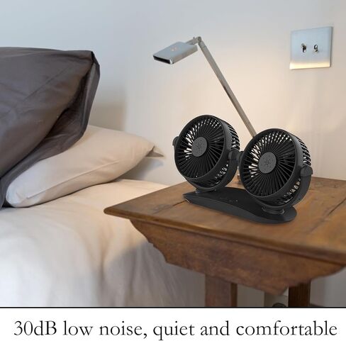 Car Cooling Fan | Head USB Table Fan - 360° Rotation, Strong Wind, Quiet Cooling, Dashboard Accessories for Home School Workplace Travel in Saudi Arabia
