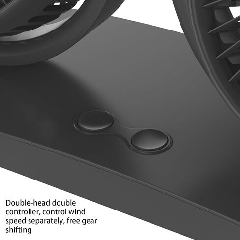 Car Cooling Fan | Head USB Table Fan - 360° Rotation, Strong Wind, Quiet Cooling, Dashboard Accessories for Home School Workplace Travel in Saudi Arabia