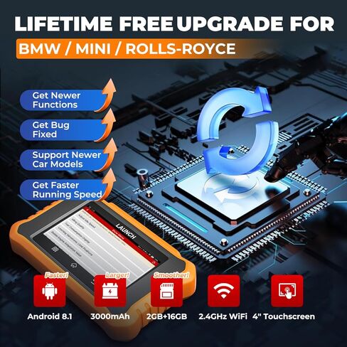 إطلاق CREADER ELITE V2.0 لـ BMW OBD2 SCANNER ، أداة فحص تشخيصية ثنائية الاتجاه بالكامل ، ترميز ECU ، جميع الخدمات ، الاختبارات النشطة ، أداة تسجيل البطارية لـ BMW MINI RR ، تحديث مدى الحياة in Kuwait