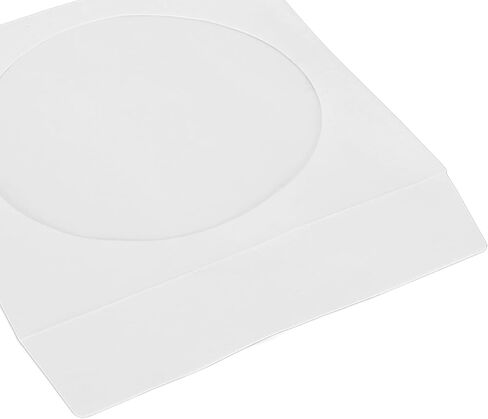 Keenso CD Sleeves 100 Pack Clear Window Thick Reusable Envelopes for 4.7in DVD Discs, Storage for Home Office Organization in Saudi Arabia