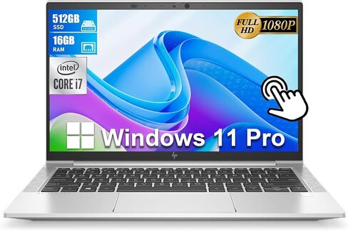 HP EliteBook 830 G8 Touchscreen Laptop, 13.3" Full HD Business Notebook, 11th Core i7-1185G7, 16GB RAM, 512GB SSD, CAM, Backlit Keyboard, HDMI, CAM, Windows 11Pro(Renewed) in Saudi Arabia
