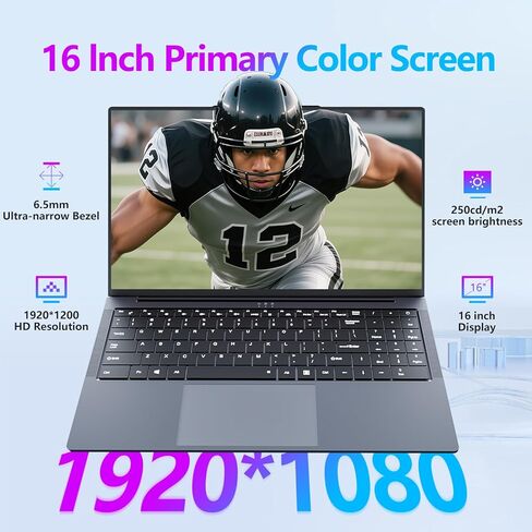 16 Inch Ultra large memory Gaming Laptop,16GB RAM 1TB SSD, i5 up to 3.60GHZ Laptops 1920 x 1200 HD Display, WiFi5, Webcam, BT5.0, Mini HDMI, RJ45, Backlit Keyboard Laptops Computers,gaming computer in Kuwait
