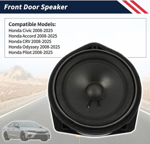 39120-TA0-A01 39120-SNA-A01، مجموعة سماعات الباب الأمامي متوافقة مع Honda Civic|Accord|CRV|Odyssey|Pilot 2008-2025 مجموعة مكبرات صوت السيارة in Saudi Arabia