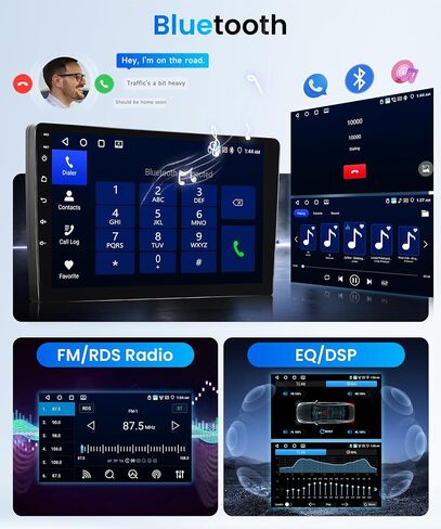 4G+64G Android Car Stereo for Ford Explorer 2006-2010/Mustang 2005-2009 with Wireless Carplay Android Auto, Rimoody 9'' Touchscreen Car Radio with GPS Bluetooth 5G-WiFi FM/RDS 32EQ Backup Camera SWC in Saudi Arabia