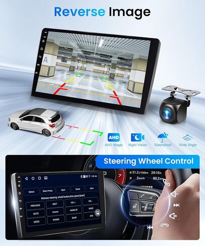 4G+64G Android Car Stereo for Ford Explorer 2006-2010/Mustang 2005-2009 with Wireless Carplay Android Auto, Rimoody 9'' Touchscreen Car Radio with GPS Bluetooth 5G-WiFi FM/RDS 32EQ Backup Camera SWC in Saudi Arabia