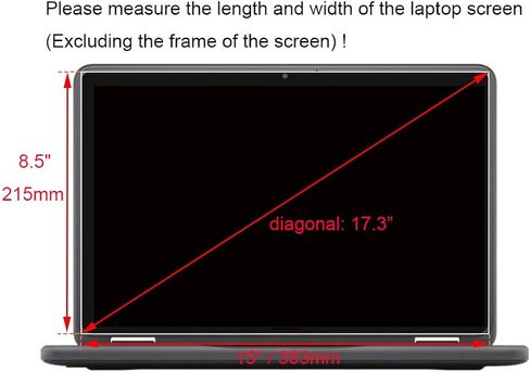 واقي شاشة غير لامع مضاد للوهج مقاس 17.3 بوصة متوافق مع كمبيوتر محمول HP OmniBook 7 17 17-dc / OmniBook X AI 17 17-dd، HP Envy /Pavilion /Omen 17 بحجم 17.3 بوصة (الأبعاد 15 بوصة طول × 8.5 بوصة عرض) in Saudi Arabia