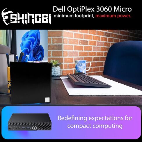 كمبيوتر Dell OptiPlex 3060 الصغير | انتل كور i3-8100T | 32 جيجا رام | 1 تيرابايت NVME | ويندوز 11 برو | واي فاي + بي تي | كمبيوتر مكتبي صغير (متجدد) (ذاكرة وصول عشوائي سعة 32 جيجابايت + ذاكرة NVMe سعة 1 تيرابايت) in Saudi Arabia