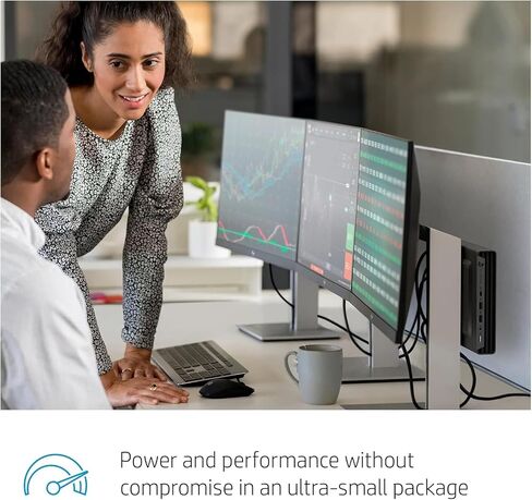HP EliteDesk 800 G6 Mini PC Desktop Win 11 Pro، Intel Gen 10th Core i5-10500T، ذاكرة الوصول العشوائي 16 جيجابايت، 512 جيجابايت SSD، دعم 4K، Displayport، RJ-45، Wi-Fi، BT، كمبيوتر صغير (متجدد) in Saudi Arabia
