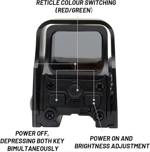 Red Dot Sight 553 Holographic Sight for Metal Green & Red Dot Sight Scope,Outdoor Tactical 20 mm Rail Mount in Saudi Arabia
