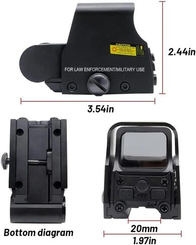Red Dot Sight 553 Holographic Sight for Metal Green & Red Dot Sight Scope,Outdoor Tactical 20 mm Rail Mount in Saudi Arabia