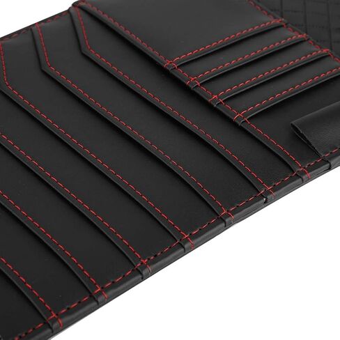 ZJchao Sun Visor Organizer, Multifunctional Sun Visor Organizer, CD Holder, PU Leather Disc Card Storage Bag, Organizers, Black for Men and in Saudi Arabia