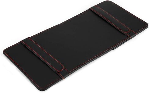 ZJchao Sun Visor Organizer, Multifunctional Sun Visor Organizer, CD Holder, PU Leather Disc Card Storage Bag, Organizers, Black for Men and in Saudi Arabia