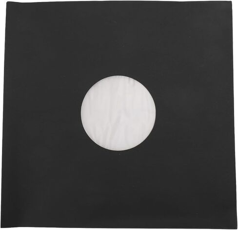 Pomya 12 Inch 20pcs Matt Black Black 350 GSM Paper Jackets in Saudi Arabia