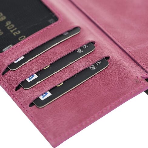 حافظة هاتف جلدية Venito Verona متوافقة مع هاتف Samsung Galaxy Note 10 (6.3 بوصة) - غطاء خلفي قلاب قابل للغلق بتقنية RFID - وردي فاتح in Kuwait