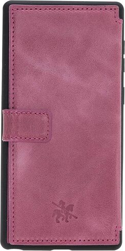 حافظة هاتف جلدية Venito Verona متوافقة مع هاتف Samsung Galaxy Note 10 (6.3 بوصة) - غطاء خلفي قلاب قابل للغلق بتقنية RFID - وردي فاتح in Kuwait