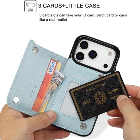 for iPhone 17 Pro Wallet Case with Screen Protector, Slim PU Leather Protective Case with Card Holder[RFID Blocking] Kickstand Cover 6.3“-White in Saudi Arabia