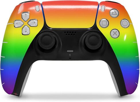 غلاف غلاف WraptorSkinz متوافق مع وحدة تحكم Sony PS5 DualSense، يتلاشى بسلاسة مع قوس قزح (وحدة التحكم غير متضمنة) in Saudi Arabia
