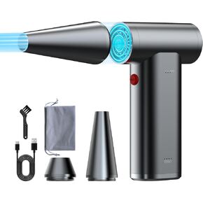 Compressed Air Duster 3 Gears 180000RPM Electric Air Duster for Deep Cleaning Keyboard&PC-Adjustable Rechargeable Cordless Dry Blower Air Blower for Home and Car Compressed Air Cans in Kuwait