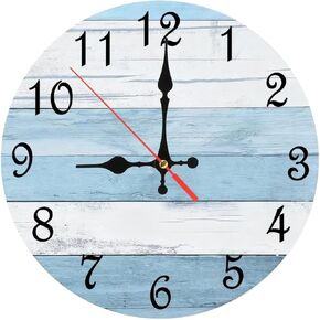 American Flag Tractor Wall Clock Rustic Farmhouse Decor 10-Inch Wooden Wall Clock, Silent Movement, Battery Operated (AA Batteries Not Included), Artistic Home Decor, Perfect for Home Accents in Saudi Arabia