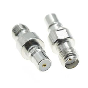 QMA Female to SMA Female Adaptor pl;/UG Jack Connector 50ohm Coax R/F Adapter Brass 1Pcs in Saudi Arabia