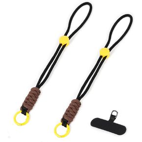 Keychain Wristlet Adjustable Wrist Strap, Phone Strap with Tether Tab Durable Polyester Lanyard for Keys, Phone, ID Card, Wallet (2 Pack) in Saudi Arabia