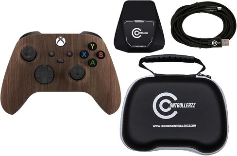 Custom Controllerzz Controller Bundle – Includes Custom Wireless Controller for Xbox Series X/S, Xbox One, PC & Braided USB-C Cable, Controller Stand, & Universal Protective Case in Saudi Arabia