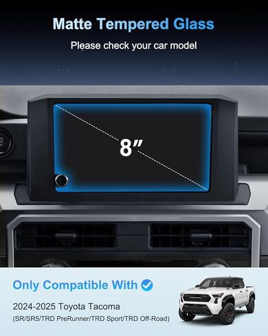 BIXUAN For 2026 Toyota RAV4 واقي شاشة غير لامع مضاد للوهج لـ 2026 RAV4 (XSE/Limited) شاشة لمس ملاحة 12.9 بوصة 2026 RAV4 ملحقات 9H زجاج مقسى [بدون وهج وبصمات الأصابع] in Kuwait